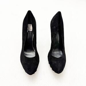 Dolce Vita 5" Holt Black Suede Studded Platform Pumps Size 9